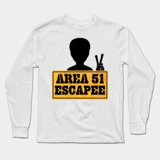 Area 51 Escapee Alien Peace Long Sleeve T-Shirt